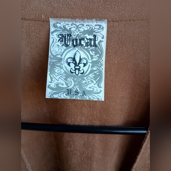 NWOT Vocal Fringed Tan Jacket_Large - Picture 7 of 10